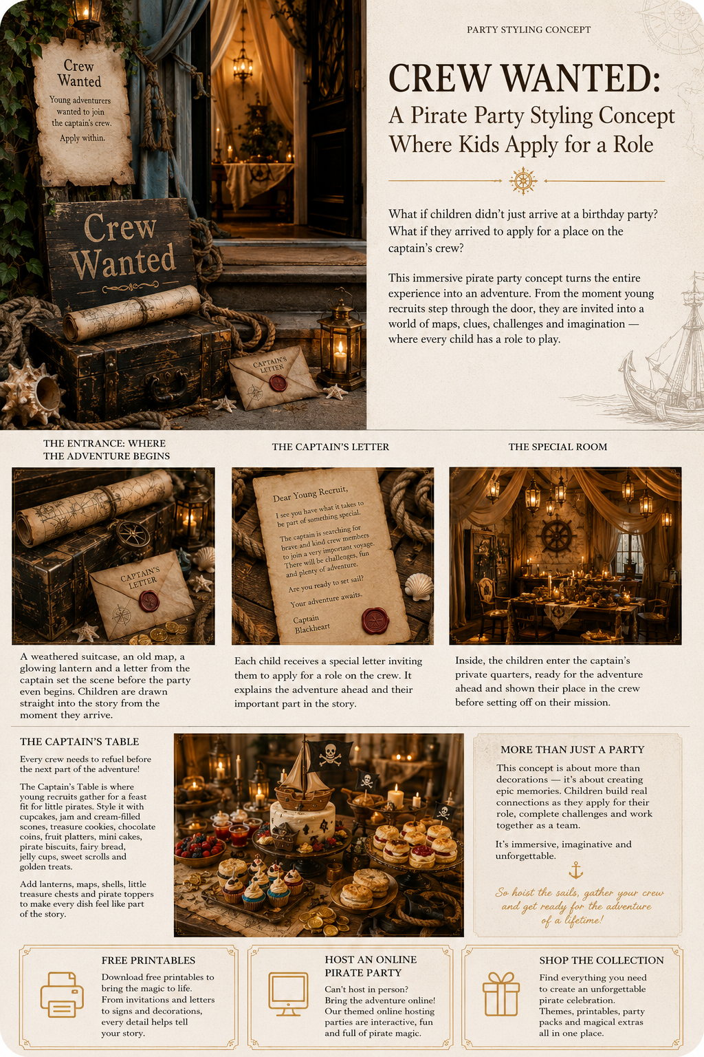 Crew wanted - A Pirate Party Styling Concept
