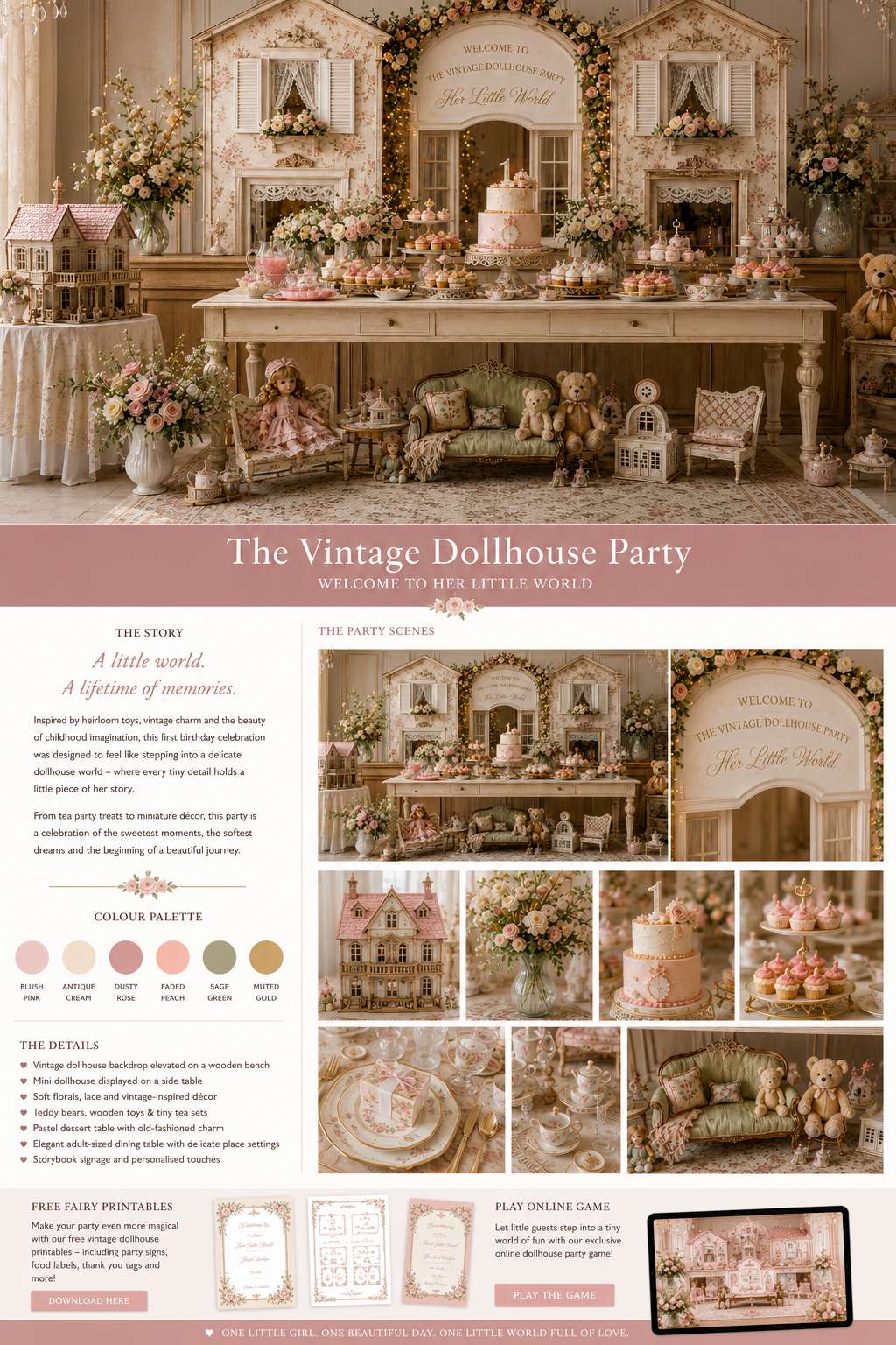 The Vintage Dollhouse Party