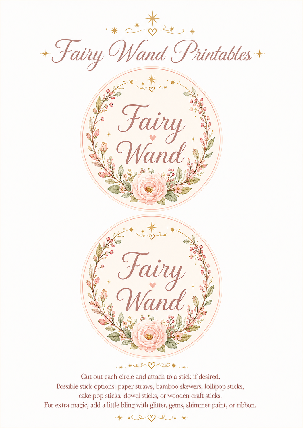 Fairy Wand Printable