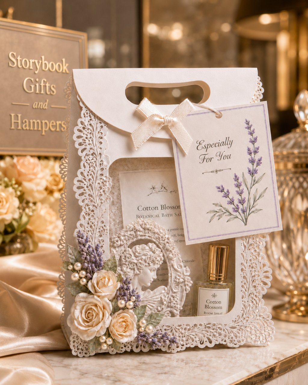 French Lavender and Cotton Blossom Luxury Gift Box
